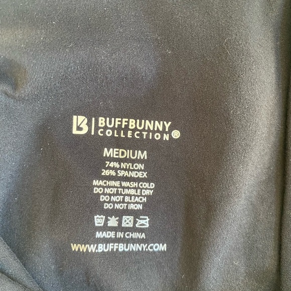 Buffbunny Black Cross Back Tank Top Medium - Picture 4 of 7